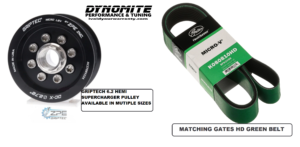 6.2 SUPERCHARGED HEMI BLOWER PULLEY - GRIPTEC WITH GATES HD GREEN BELT