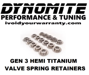 GEN-3 HEMI Titanium Retainer Set for OE and Aftermarket Beehive Springs